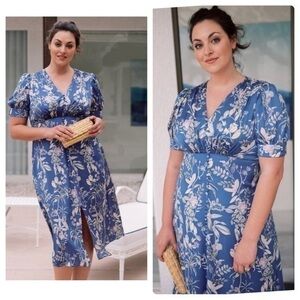 Gal Meets Glam Lauren Floral Button Dress